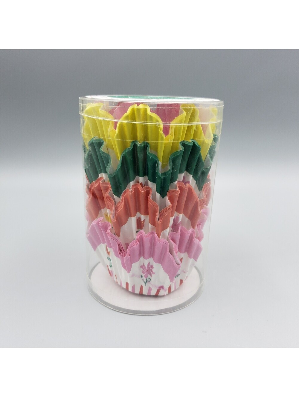 Meri Meri Cupcake Cases Floral Spring Easter Hop To It Bright Color NIB 48 Count